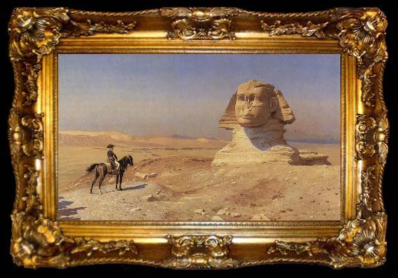 framed  Jean-Leon Gerome Bonaparte Before the Sphinx, ta009-2